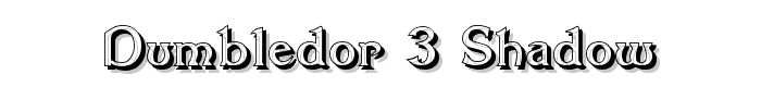 Dumbledor 3 Shadow font